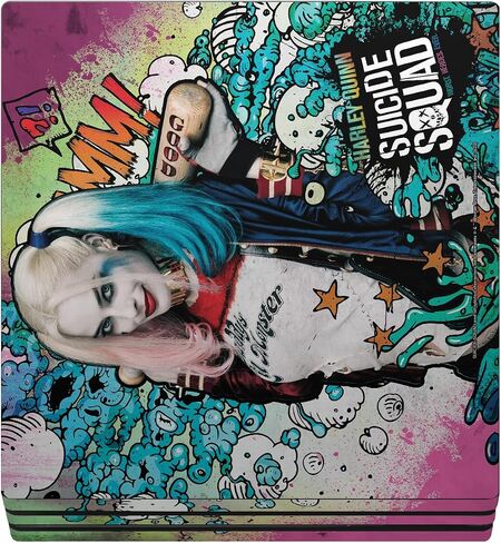 Head Case Designs Officially Licensed Suicide Squad 2016 Harley Quinn Poster Graphics Vinyl Sticker Gaming Skin Decal Compatible with Sony Playstation 4 PS4 Pro Console and DualShock 4 Controller in Saudi Arabia