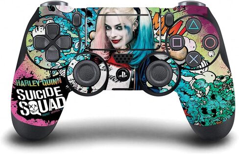 Head Case Designs Officially Licensed Suicide Squad 2016 Harley Quinn Poster Graphics Vinyl Sticker Gaming Skin Decal Compatible with Sony Playstation 4 PS4 Pro Console and DualShock 4 Controller in Saudi Arabia