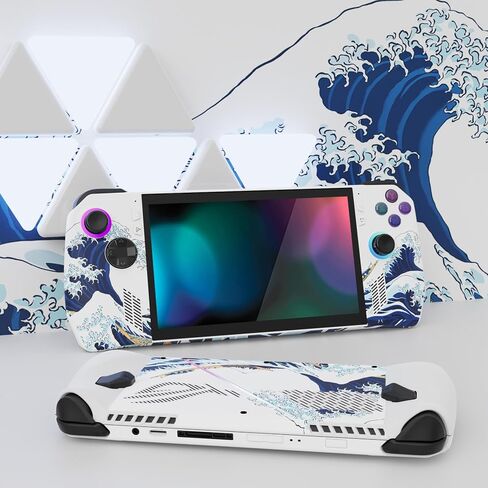 PlayVital Skins for ROG Ally Handheld Gaming Console - The Great Wave Off Kanagawa Wrap Cover Decal Sticker for ROG Ally Accessories, 2 Pack in Saudi Arabia