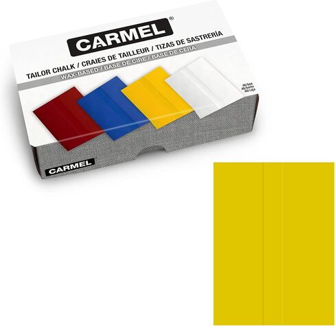 Carmel Tailors Chalk, Box of 48 (White), Super-Glide Tailor Crayon, Wax-Based Fabric Chalk in Saudi Arabia