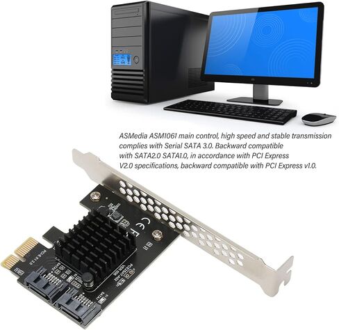 بطاقة تحكم PCIE إلى SATA 3.0، بطاقة توسيع PCIE إلى SATA 3.0 عالية السرعة، وضع AHCI1.0 IDE PCIE إلى بطاقة صفيف القرص SATA 3.0 لسطح المكتب in Kuwait