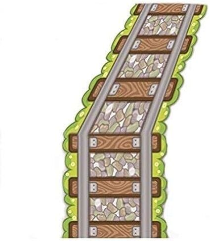 Oojami 3 Pack Railroad Train Track Paper Party Tablecloth Table Runner in Saudi Arabia