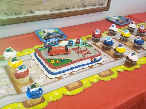 Oojami 3 Pack Railroad Train Track Paper Party Tablecloth Table Runner in Saudi Arabia
