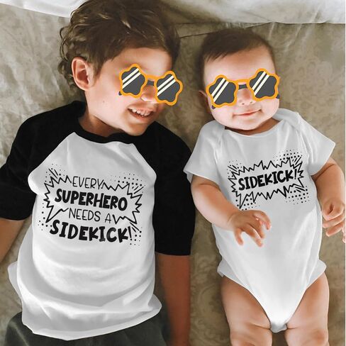 AG AGUU Big Brother/Sister Shirt Toddler Baby Boy Girl Announcement T-Shirt Newborn Romper Infant Onesie Matching Outfit Tee in Saudi Arabia