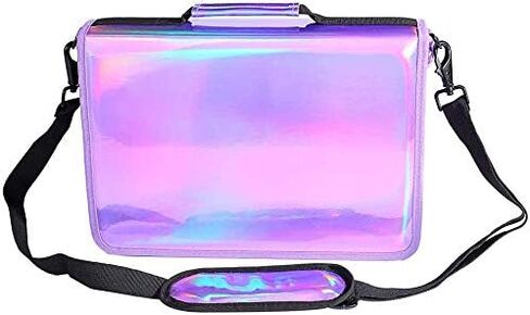 مقلمة شولانر 160 فتحة، طلاء ليزر من البولي يوريثان، سعة كبيرة، سحاب، حامل أقلام رصاص ملونة، سعة كبيرة، منظم حقيبة أقلام رصاص محمولة (أرجواني سحري، 160) in Kuwait