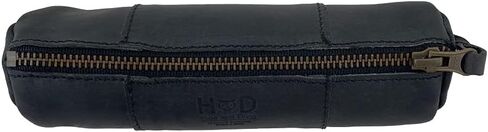 Hide & Drink, Rustic Cylinder Case for Keys, Office Supplies, Change, Personal Items, Cables & Dongles, Classic Bag, Full Grain Leather, Handmade, Slate Blue in Saudi Arabia