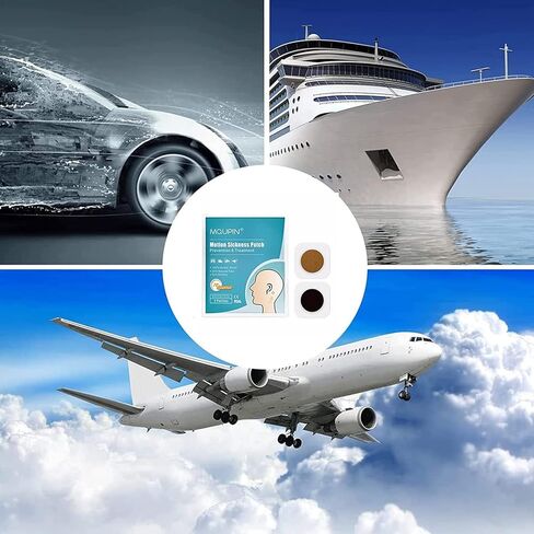 20 Pack Motion Sickness Patches - Fast Acting&No Side Effects - Relieves Vomiting,Nausea,Dizziness and Other Symptoms Resulted from Sickness of Cars,Ships,Airplanes,Cruise,Trains,Anti Nausea Patches in Kuwait