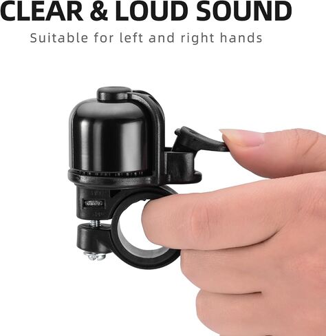 EASYDO Bike Bell Classic Bicycle Ring Bell Aluminum Handlebar Bike Bell for Kids Road Mountain Bike Accessories 22.2-25.4mm Cycle Chime in Saudi Arabia