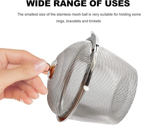 3 قطع من WOOSUKBE 1.7 بوصة 2.5 بوصة 3.5 بوصة سلال تنظيف سلة من الفولاذ المقاوم للصدأ، منظف أجزاء بالموجات فوق الصوتية، سلة تنظيف المجوهرات بالبخار، حامل صغير مزود بخطاف in Kuwait