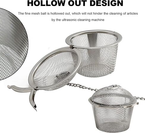3 قطع من WOOSUKBE 1.7 بوصة 2.5 بوصة 3.5 بوصة سلال تنظيف سلة من الفولاذ المقاوم للصدأ، منظف أجزاء بالموجات فوق الصوتية، سلة تنظيف المجوهرات بالبخار، حامل صغير مزود بخطاف in Kuwait