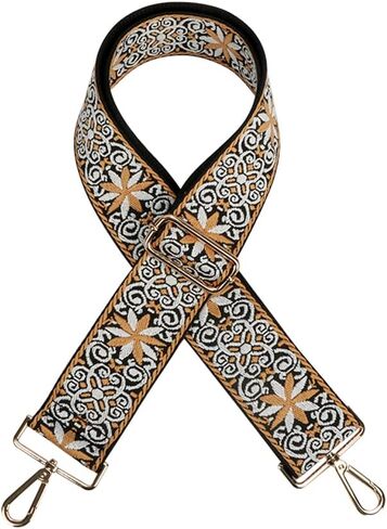 Adjustable Purse Strap Guitar Strap Shoulder Bag Sling Bag Purse Strap Replacement Crossbody Grilles Silver Clasp Olive Green in Saudi Arabia