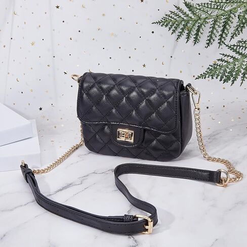 SUPERFINDINGS Leather Bag Shoulder Straps 110~125cm Adjustable Black PU Purse Leather Handles Replacement Chain Straps with Swivel Clasps for Handbags Purse Bags Width 1.55cm in Saudi Arabia