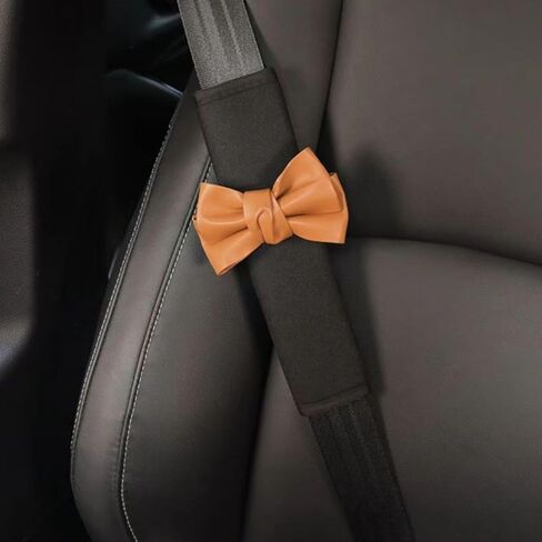 2/4 PCS Car Seat Belt Covers, Cute Bow Seat Belt Cover Pad, Seatbelt Shoulder Strap Pads Covers for Shoulder Protector Car Accessories for Kids Adults (2PCS-Pink) in Saudi Arabia