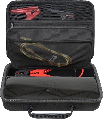 Elonbo Carrying Case for Halo Bolt Ultimate 2.0/ Halo Bolt Ultimate 55500 mwh/Halo Bolt Air 58830/Halo Bolt Air + 55500/Halo Bolt 58830/44400/57720/ACDC Max 55500 Portable Emergency Power Kit, Black in Saudi Arabia