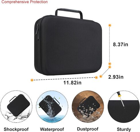 Elonbo Carrying Case for Halo Bolt Ultimate 2.0/ Halo Bolt Ultimate 55500 mwh/Halo Bolt Air 58830/Halo Bolt Air + 55500/Halo Bolt 58830/44400/57720/ACDC Max 55500 Portable Emergency Power Kit, Black in Saudi Arabia