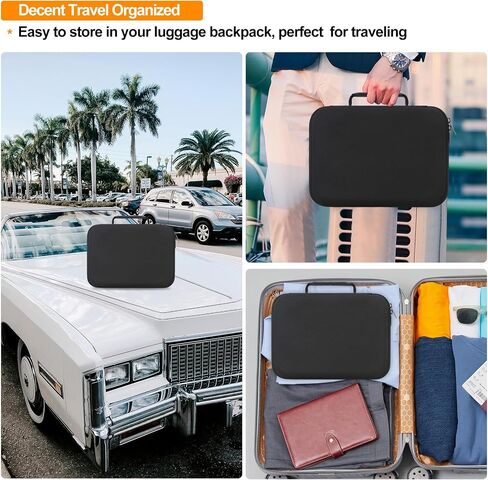 Elonbo Carrying Case for Halo Bolt Ultimate 2.0/ Halo Bolt Ultimate 55500 mwh/Halo Bolt Air 58830/Halo Bolt Air + 55500/Halo Bolt 58830/44400/57720/ACDC Max 55500 Portable Emergency Power Kit, Black in Saudi Arabia