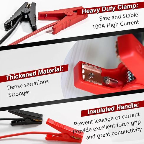 مشابك كابل قافز لبطارية ميلووكي M18 18 فولت، كابل معزز للسيارات 8AWG in Kuwait