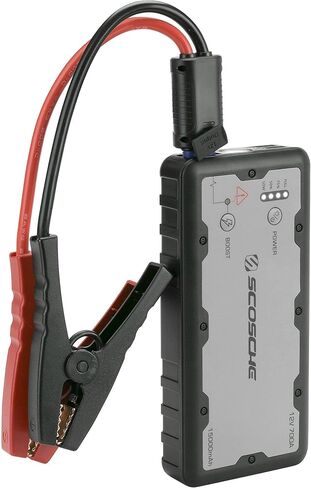 مصباح يدوي Scosche PBJF600 PowerUp 600 Torch محمول 300 لومن وبادئ تشغيل السيارة مع بطارية محمولة 600 أمبير مع منفذ USB للاستخدام مع مركبات 8 أسطوانات أو الديزل in Kuwait