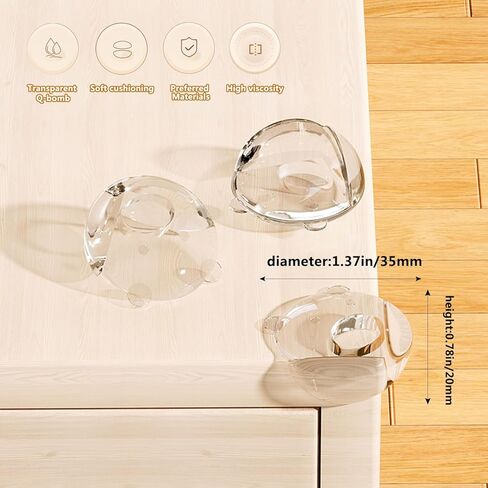 Corner Protectors for Baby -New Improved Edge Protector for Baby – Transparent Corner Protectors - Baby Proof Bumper & Cushion to Cover Sharp Furniture & Table Edges （20 Pack） in Kuwait