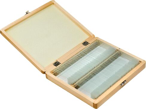 Barska 100-Piece Prepared Microscope Slides with Wooden Case, AF11944 in Saudi Arabia