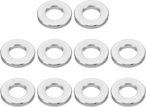 PATIKIL M6 Aluminum Spacers, 10 Pcs Metal Spacer Aluminum Round 6.2mm ID x 10mm OD x 2mm L Thickness Aluminum Spacer 1/4in ID Screw Standoff Fit for 1/4" or M6 Screw Bolts in Saudi Arabia