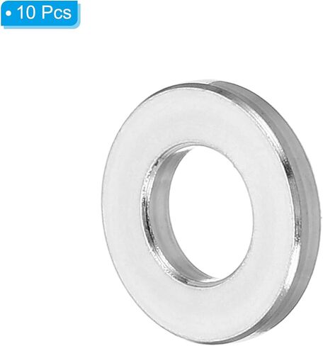 PATIKIL M6 Aluminum Spacers, 10 Pcs Metal Spacer Aluminum Round 6.2mm ID x 10mm OD x 2mm L Thickness Aluminum Spacer 1/4in ID Screw Standoff Fit for 1/4" or M6 Screw Bolts in Saudi Arabia