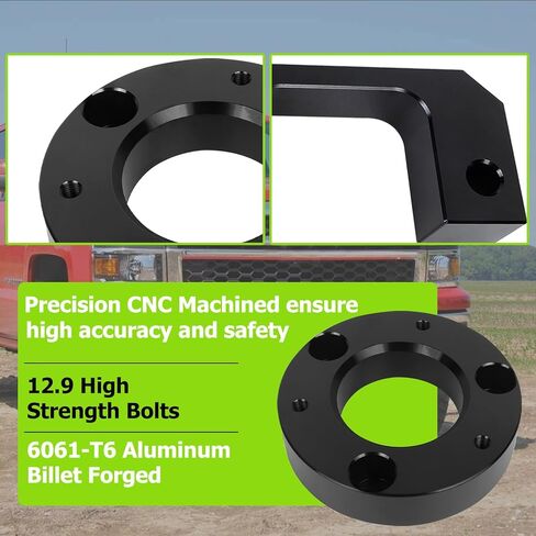 PROEZE 3.5'' Front Leveling Lift Kit, Raise 3.5 Inch High Lift Kit Suitable for 2007-2024 Silverado Sierra 1500, 2" Upper + 1.5" Lower Lift Spacers in Kuwait