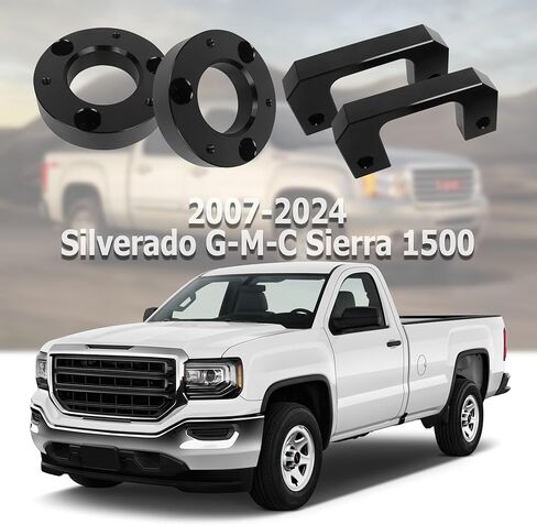 PROEZE 3.5'' Front Leveling Lift Kit, Raise 3.5 Inch High Lift Kit Suitable for 2007-2024 Silverado Sierra 1500, 2" Upper + 1.5" Lower Lift Spacers in Kuwait