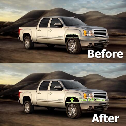 PROEZE 3.5'' Front Leveling Lift Kit, Raise 3.5 Inch High Lift Kit Suitable for 2007-2024 Silverado Sierra 1500, 2" Upper + 1.5" Lower Lift Spacers in Kuwait