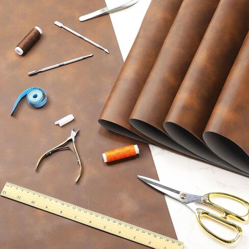 Huhumy 5 Pieces Laserable Leather Sheets Leatherette Sheets for Laser Engraving Leather Laser Engraving Supplies for Art Craft Supplies and Materials(12 x 24 Inch,Multiple Colors) in Saudi Arabia