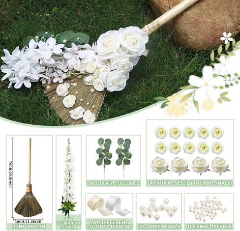 Wedding Jump Broom Wedding Brooms DIY Wedding Jumping The Jump Broom Ceremony Bridal Design Your Own Bridal Accessory (DIY Broom) in Saudi Arabia