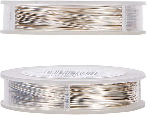 BENECREAT 3 Rolls 20-Gauge/24-Gauge/28-Gauge Tarnish Resistant Silver Coil Wire, 33-Feet/98-Feet/328-Feet in Saudi Arabia