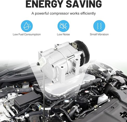 ضاغط تكييف هواء جديد مع قابض لـ 2001-2007 3.0L Ford Taurus، 2001-2005 3.0L Mercury Sable 6511475 10103090 11103090 in Saudi Arabia