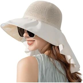 Women-Sun-Hat Safari-Sun-Protection Bucket - Outdoor Summer Wide-Brim Fishing-Hat UV Protection Beach Hat Hiking in Saudi Arabia