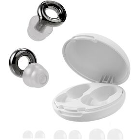 Noise Cancelling Ear Plugs 45dB – Reusable Silicone Earplugs for Sleeping, Snoring, Travel, Concerts & Work with 8 Eartips – Soft Comfortable Hearing Protection (Black, One Size) in Kuwait