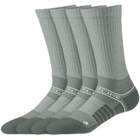 Strideline 4-Pack Premium Combed Cotton Unisex Crew Socks – Cushioned, Moisture-Wicking, All-Day Comfort in Saudi Arabia