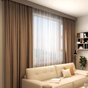 Heavy Duty Ceiling Mounted Curtain Track Double Rail System with Valance for Bedroom & Office Curtains Easy Install Smooth Operation Ideal for Home Decor in Saudi Arabia