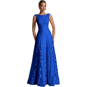 Floral Bridesmaid Dress Long for Wedding Scoop A Line Lace Formal Maxi Dresses in Saudi Arabia