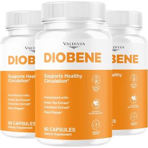 Valdivia (3 Pack) Diobene Capsules - Official Diobene Support All Natural Premium Formula - Maximum Strength, Diobene Pastillas Multivitamin for Overall Health & Wellness, 180 Capsules for 3 Months in Saudi Arabia