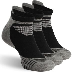 3 Pairs Men's Merino Wool Ankle Socks - 90% Fine Wool Ultra Soft Breathable Athletic Socks for Sports & Daily Wear in Saudi Arabia