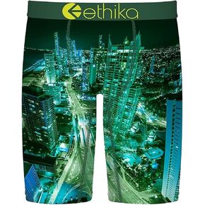Ethika Men's Staple Boxer Brief, 4-Way Stretch with Signature Waistband, No Ride-Up Comfort - Gold Coast in Kuwait