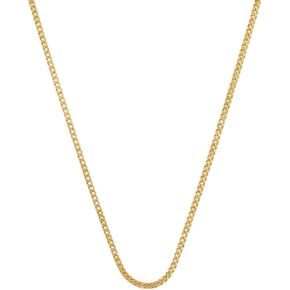 Everyday Elegance 10K Gold Curb Chain Necklace for Women, 0.8 MM Thick Chain, White or Yellow Gold, 16" 18" 20" Lengths, Spring Ring Clasp in Saudi Arabia