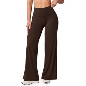 UNISSU Hugluxe No Front Seam High Waisted Straight Leg Leggings for Women Wide Leg Yoga Pants Buttery Soft - 31.5" in Saudi Arabia