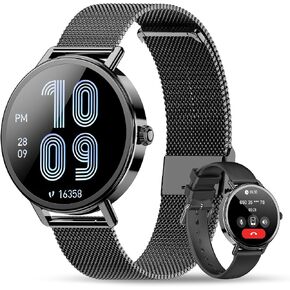 Smart Watch for Women,Answer/Make Call,1.26" HD Screen Fitness Tracker with Heart Rate/Sleep Monitor,100+ Sport Modes,IP68 Waterproof Smartwatch Compatible with iPhone/Android Phones in Saudi Arabia