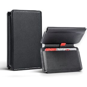 Magnetic Wallet with Coin Pocket - Premium Vegan Leather RFID Blocking Card Holder with Pop-up Pull Tab - Slim Minimalist Front Pocket Bifold for Men & Women (Durable Faux Leather) in Saudi Arabia