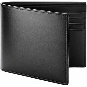 Wallet for Men RFID Blocking, Slim Minimalist Front Pocket Bifold Wallet, Genuine Italian Leather Business Card Holder in Kuwait
