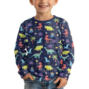 Ystardream Long Sleeve Shirts for Boys Stylish Crewneck Basic Tees for Daily Wear in Kuwait