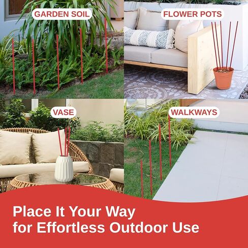 Skeeter Screen 61204R Mosquito Deterrent Incense Sticks – DEET-Free Essential Oil Formula – 15 Count (Pack of 4) – Each Stick Lasts Up to 4 Hours – 22" Long – Outdoor Use for Patios & Gardens in Kuwait