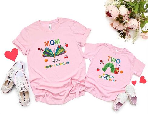 Custom Caterpillar Birthday Family Shirts, One Birthday Outfit, Caterpillar Mom Dad Brother Sister Matching Party Set Multi in Saudi Arabia