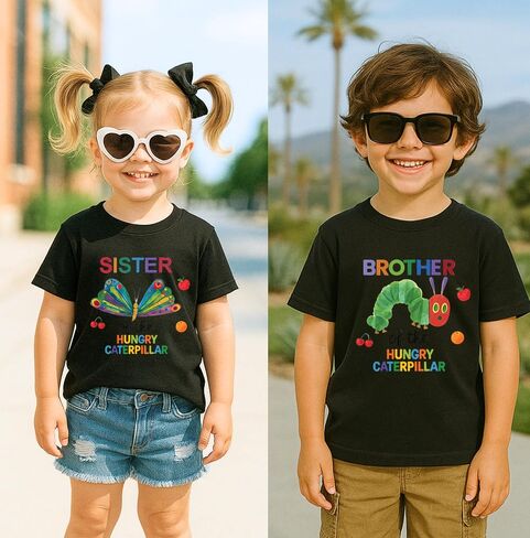 Custom Caterpillar Birthday Family Shirts, One Birthday Outfit, Caterpillar Mom Dad Brother Sister Matching Party Set Multi in Saudi Arabia